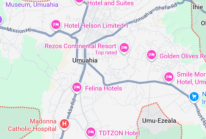 Umuahia Postal Code Map